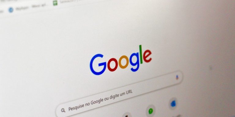 Google search on a computer screen